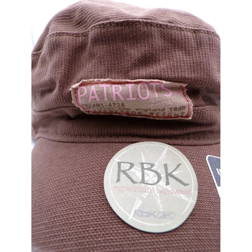 Reebok RBK Women's Patriots Brown Army Cap Canvas OSFA Y066W